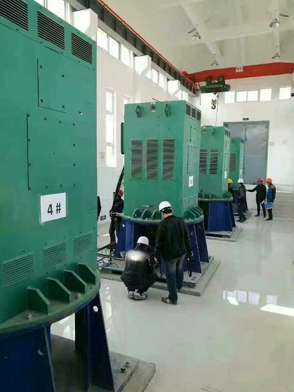 银川某污水处理厂使用我厂的立式高压电机安装现场安装尺寸